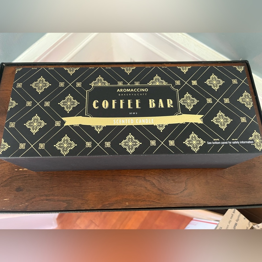 Aromaccino Coffee Bar Scented Candle Set of Three
